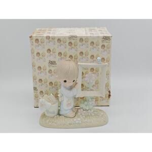 Precious Moments To God Be The Glory Figurine Enesco Jonathan David E-2823 1983